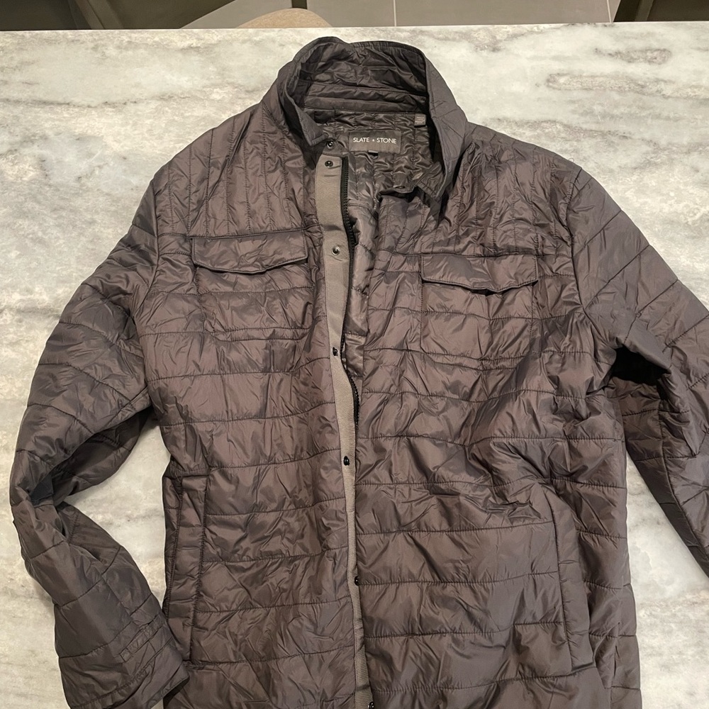 Slate & Stone Quilted shirt jacket XL
